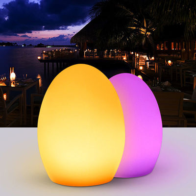 ห้องนอน LED ไข่ โต๊ะโคมไฟ USB สามารถชาร์จใหม่ได้ ด้วยแบตเตอรี่ลิตยูม