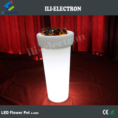 ไฮบอยแสง LED กระถางดอกไม้เทียมที่มี 16 สีเปลี่ยนด้วยรีโมทคอนโทรล