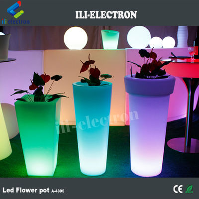 ไฮบอยแสง LED กระถางดอกไม้เทียมที่มี 16 สีเปลี่ยนด้วยรีโมทคอนโทรล