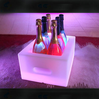 16 สีเปลี่ยน PE พลาสติก LED กระปุกน้ําแข็ง IP65 กันน้ํา สําหรับเบียร์ ชามเปญ