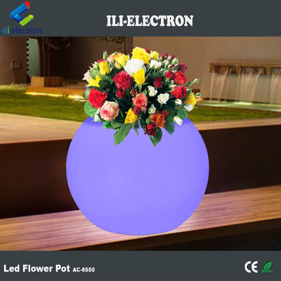 เครื่องปลูกดอกไม้ Led พลาสติกที่สามารถชาร์จใหม่ได้