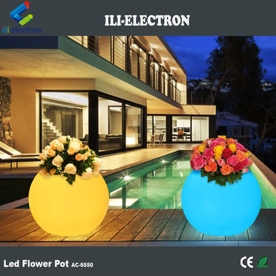 เครื่องปลูกดอกไม้ Led พลาสติกที่สามารถชาร์จใหม่ได้
