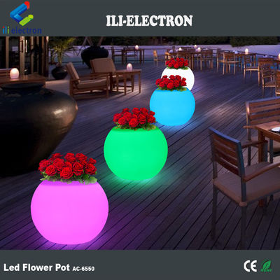 เครื่องปลูกดอกไม้ Led พลาสติกที่สามารถชาร์จใหม่ได้