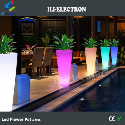 เครื่องปลูกดอกไม้ LED แบบปรับน้ํากลางแจ้ง แบบควบคุมด้วยการสัมผัส