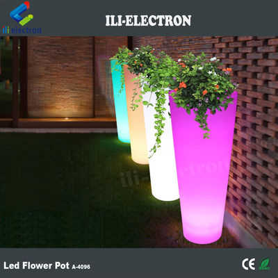 การควบคุมระยะไกล การเปลี่ยนสี Led Flower Pot สําหรับร้านขายเครื่องดื่ม