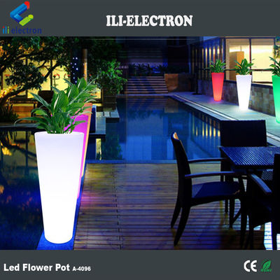 การควบคุมระยะไกล การเปลี่ยนสี Led Flower Pot สําหรับร้านขายเครื่องดื่ม