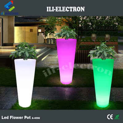 การควบคุมระยะไกล การเปลี่ยนสี Led Flower Pot สําหรับร้านขายเครื่องดื่ม