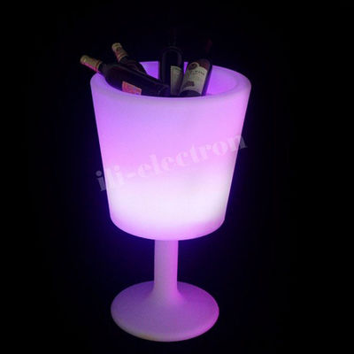 สายไร้สาย พลาสติก LED กล่องน้ําแข็ง รูป 16 สีเปลี่ยนสําหรับแชมเปญ