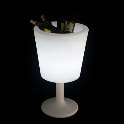 เครื่องควบคุมไร้สาย สีสันพลาสติก LED ถังน้ําแข็งที่มีรองรับสําหรับภายในและภายนอก