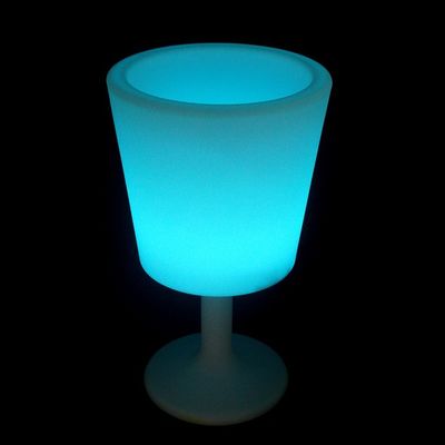 เครื่องควบคุมไร้สาย สีสันพลาสติก LED ถังน้ําแข็งที่มีรองรับสําหรับภายในและภายนอก