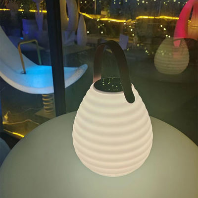ดรัปน้ําทรงพกพาไฟฟ้า LED 3500K สําหรับสวนกลางแจ้ง