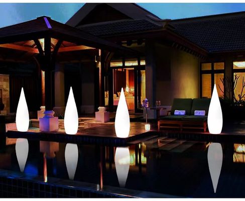 พลาสติกแสงสว่าง LED โคมไฟพื้น สําหรับตกแต่งสวนกลางแจ้ง