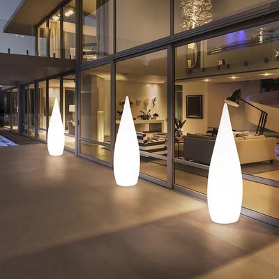 พลาสติกแสงสว่าง LED โคมไฟพื้น สําหรับตกแต่งสวนกลางแจ้ง