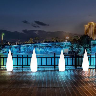 พลาสติกแสงสว่าง LED โคมไฟพื้น สําหรับตกแต่งสวนกลางแจ้ง