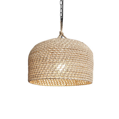 3500K Creative Rattan Pendant Light Switch Control สําหรับห้องนั่งเล่น