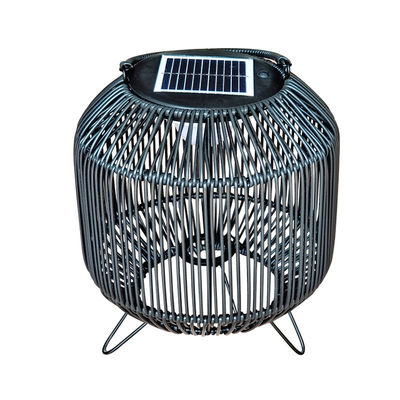 แสงแสงอาทิตย์แบบผสมผสาน Rattan พกพา 3500K IP65 กันน้ํา