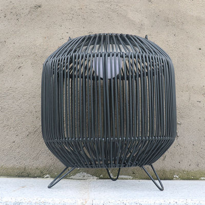 แสงแสงอาทิตย์แบบผสมผสาน Rattan พกพา 3500K IP65 กันน้ํา