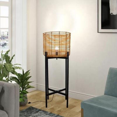 4 ขา Wicker แปลงพื้น Rattan สําหรับบรรยากาศห้องนั่งเล่น