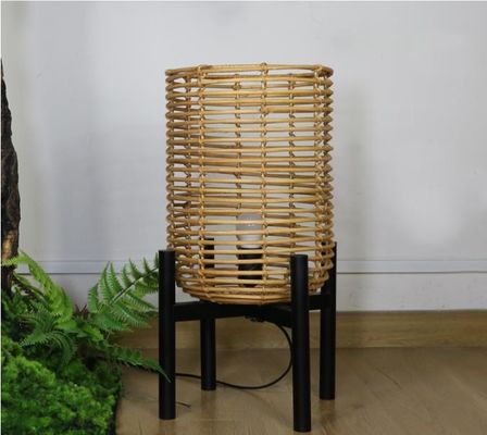 4 ขา Wicker แปลงพื้น Rattan สําหรับบรรยากาศห้องนั่งเล่น