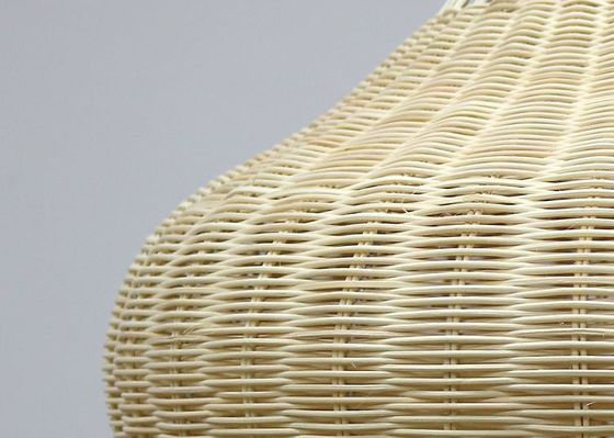 ทําด้วยมือสร้างสรรค์ Rattan Pendant แสงกระจกกระจกกระจก รูปทรงกลม