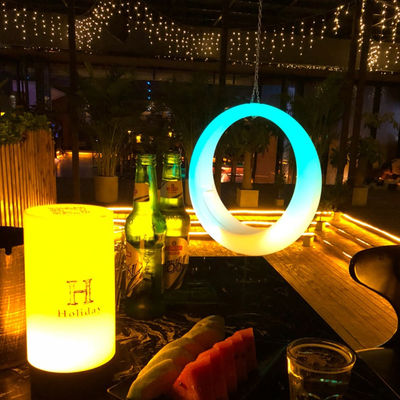 เก้าอี้ตกแต่งระเบียง LED สวิง LED แสงวงแหวน