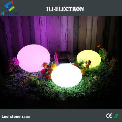 16 สีเปลี่ยนพลาสติก LED แสงสว่างหิน
