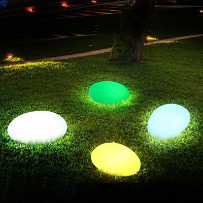 PE พลาสติก LED หิน แสง กันน้ํา เปลี่ยนสีได้ใหม่ สําหรับตกแต่งบ้าน