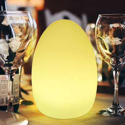 เครื่องตกแต่งโต๊ะโรงแรม พลาสติก LED ไฟหลอดไข่