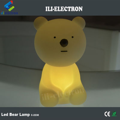 เปลี่ยนสี โต๊ะพลาสติกแบบชาร์จได้ น่ารัก แสงหมี LED
