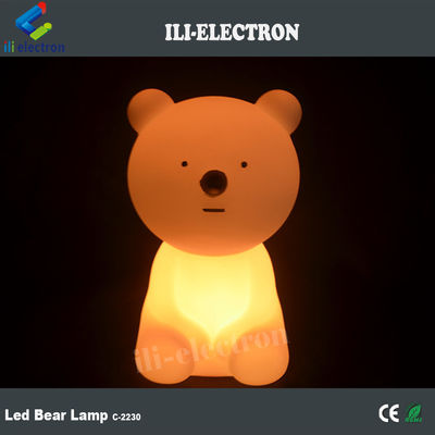 เปลี่ยนสี โต๊ะพลาสติกแบบชาร์จได้ น่ารัก แสงหมี LED