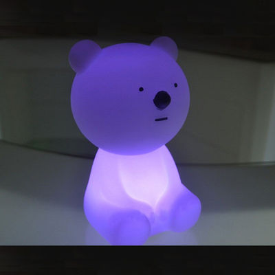 พลาสติก หมีสัตว์รูปแบบ LED โต๊ะไฟ