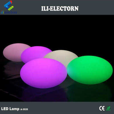 แสงสว่าง พลาสติกฟานตาสติก ชาร์จได้ LED กลมโอวาล เฟอร์นิเจอร์บาร์บอลตกแต่ง