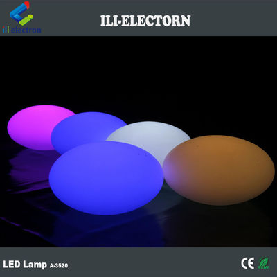แสงสว่าง พลาสติกฟานตาสติก ชาร์จได้ LED กลมโอวาล เฟอร์นิเจอร์บาร์บอลตกแต่ง