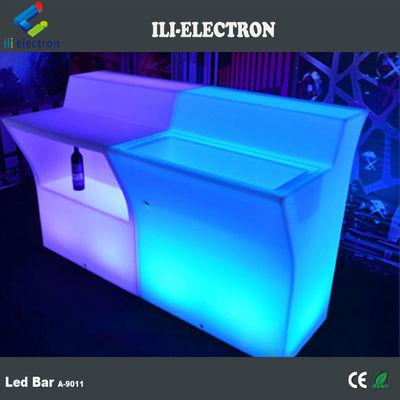 โต๊ะบาร์ Led พกพาพลาสติกที่สามารถชาร์จได้