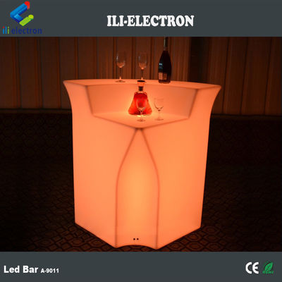 โต๊ะบาร์ Led พกพาพลาสติกที่สามารถชาร์จได้