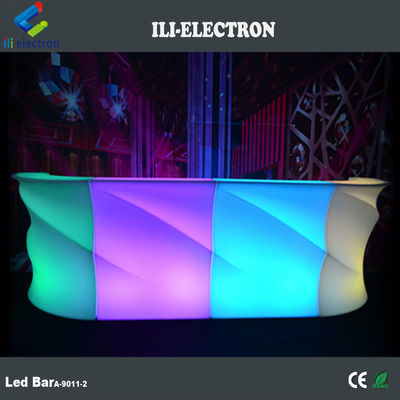 รูปแบบคลื่น แสงสว่าง LED บาร์คอนเตอร์, กลางแจ้ง Light Up Bar Table กันน้ํา