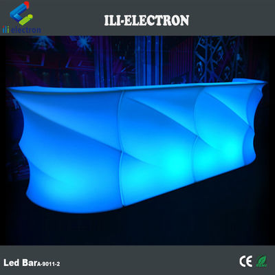 รูปแบบคลื่น แสงสว่าง LED บาร์คอนเตอร์, กลางแจ้ง Light Up Bar Table กันน้ํา