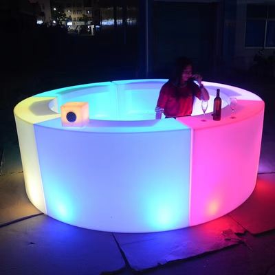 กลม สีสัน ส่องแสง LED Bar Counter ไฟสว่าง CE Certified