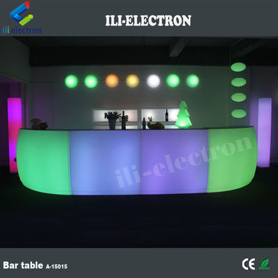 โต๊ะบาร์ LED ร้านอาหารโมเดิร์นพลาสติกพาณิชย์ CE ROHS UL