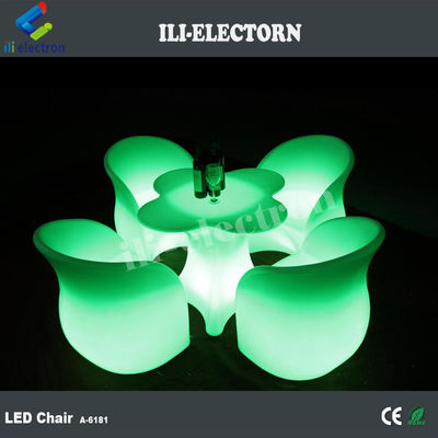 เฟอร์นิเจอร์แสง LED นําเสนอตารางเหล้าดอกไม้