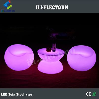 บาร์สวน พลาสติก LED Light Up เฟอร์นิเจอร์ โต๊ะขา กันน้ํา
