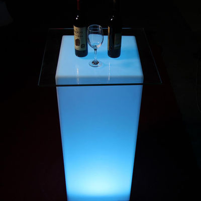 โต๊ะเฟอร์นิเจอร์ไฟฟ้า LED RGB ที่ทันสมัย พร้อมแบตเตอรี่ลิตยู