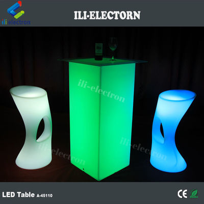 โต๊ะเฟอร์นิเจอร์ไฟฟ้า LED RGB ที่ทันสมัย พร้อมแบตเตอรี่ลิตยู