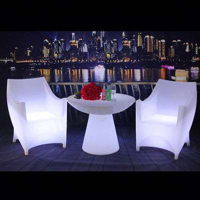 100% PE พลาสติก สามารถชาร์จใหม่ได้ RGB ไฟฟ้า LED โซฟาโซฟา