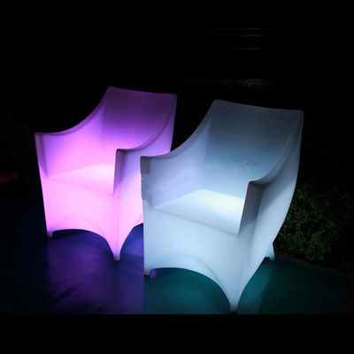 PE พลาสติก LED ไฟฟ้าเก้าอี้ RGB กับแบตเตอรี่ลิตยู