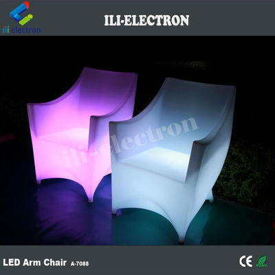PE พลาสติก LED ไฟฟ้าเก้าอี้ RGB กับแบตเตอรี่ลิตยู