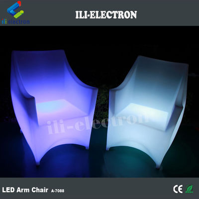 PE พลาสติก LED ไฟฟ้าเก้าอี้ RGB กับแบตเตอรี่ลิตยู