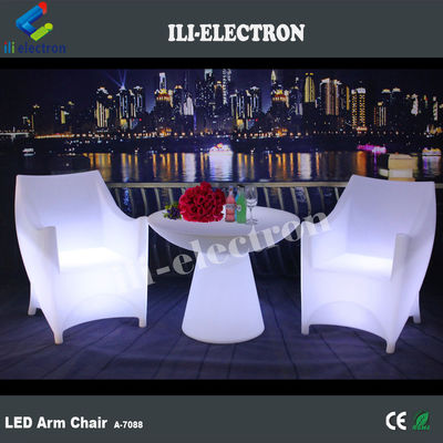 PE พลาสติก LED ไฟฟ้าเก้าอี้ RGB กับแบตเตอรี่ลิตยู