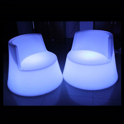 100% PE พลาสติกสามารถชาร์จใหม่ได้ RGB ไฟสว่างนําม้าทะเลที่ส่องแสงเก้าอี้