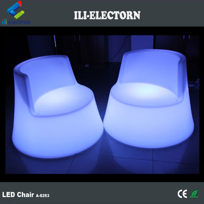 100% PE พลาสติกสามารถชาร์จใหม่ได้ RGB ไฟสว่างนําม้าทะเลที่ส่องแสงเก้าอี้
